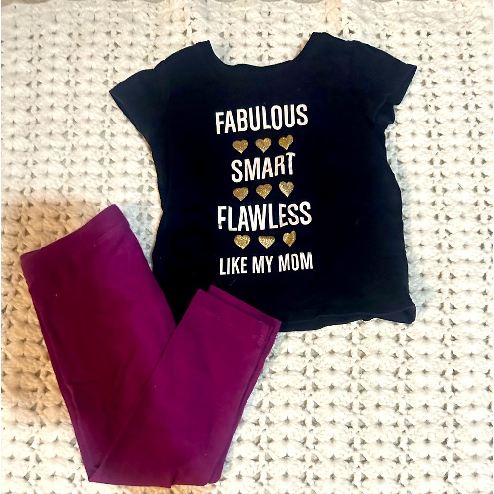 Girls shirt & leggings